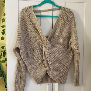 off the shoulder sweater